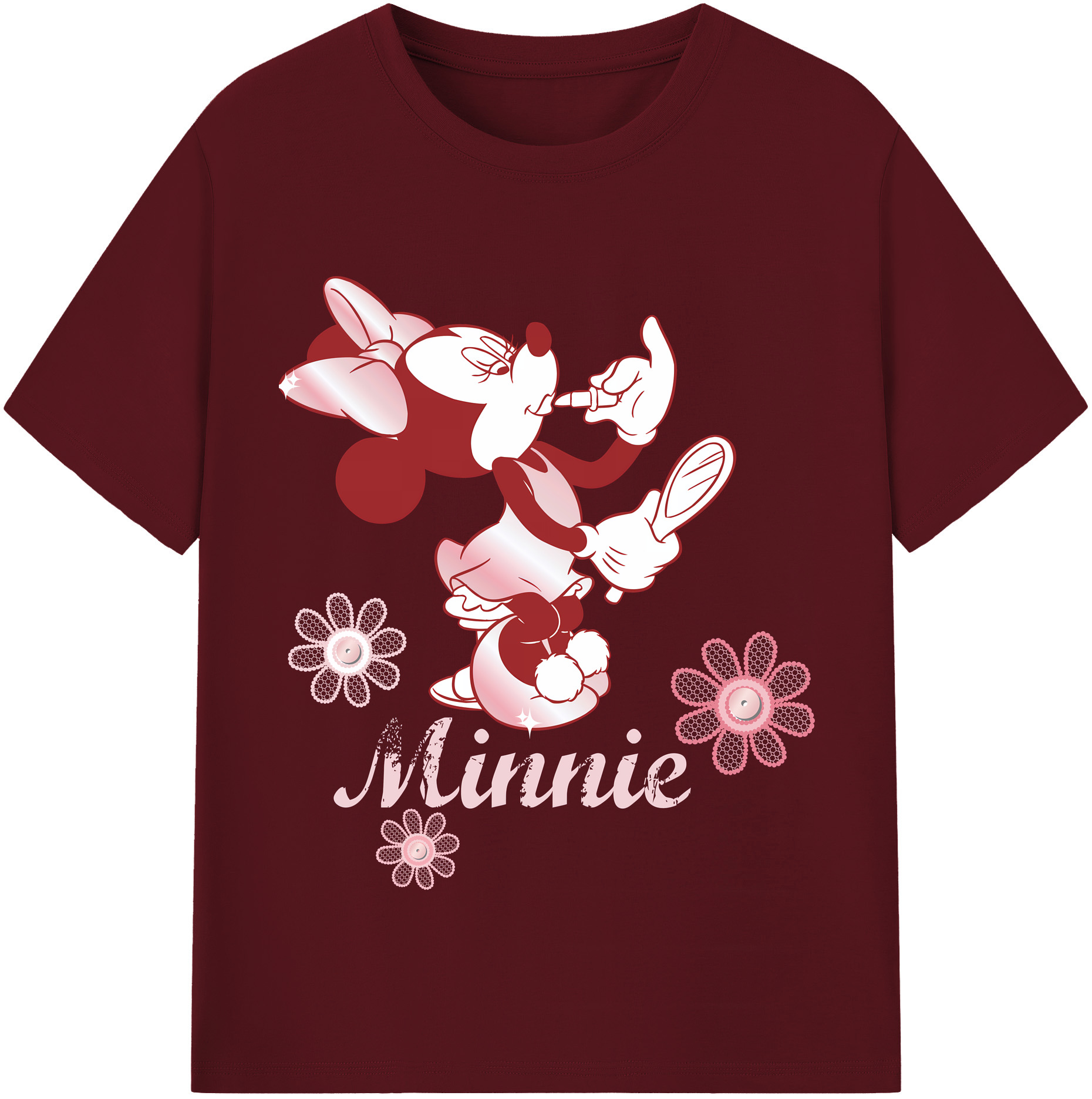 （画像用） ミッキーマウス Mickey Mouse 綿100％半袖Tシャツ（フロントプリント）